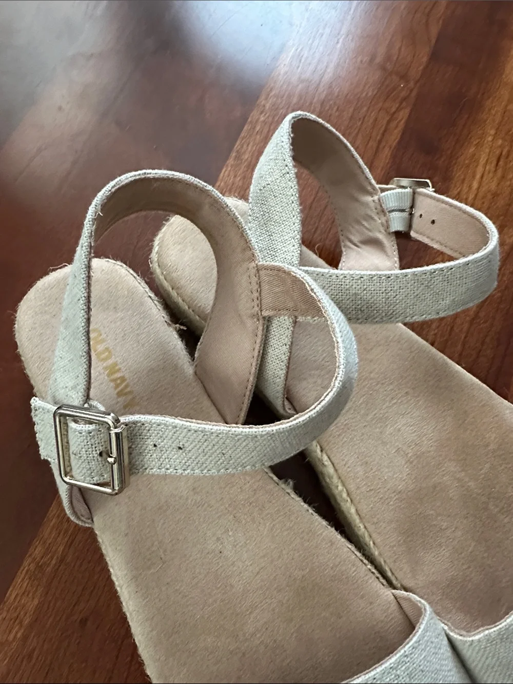 Women's Beige Ankle-Strap Old Navy Sandals - Comfortable Everyday Style